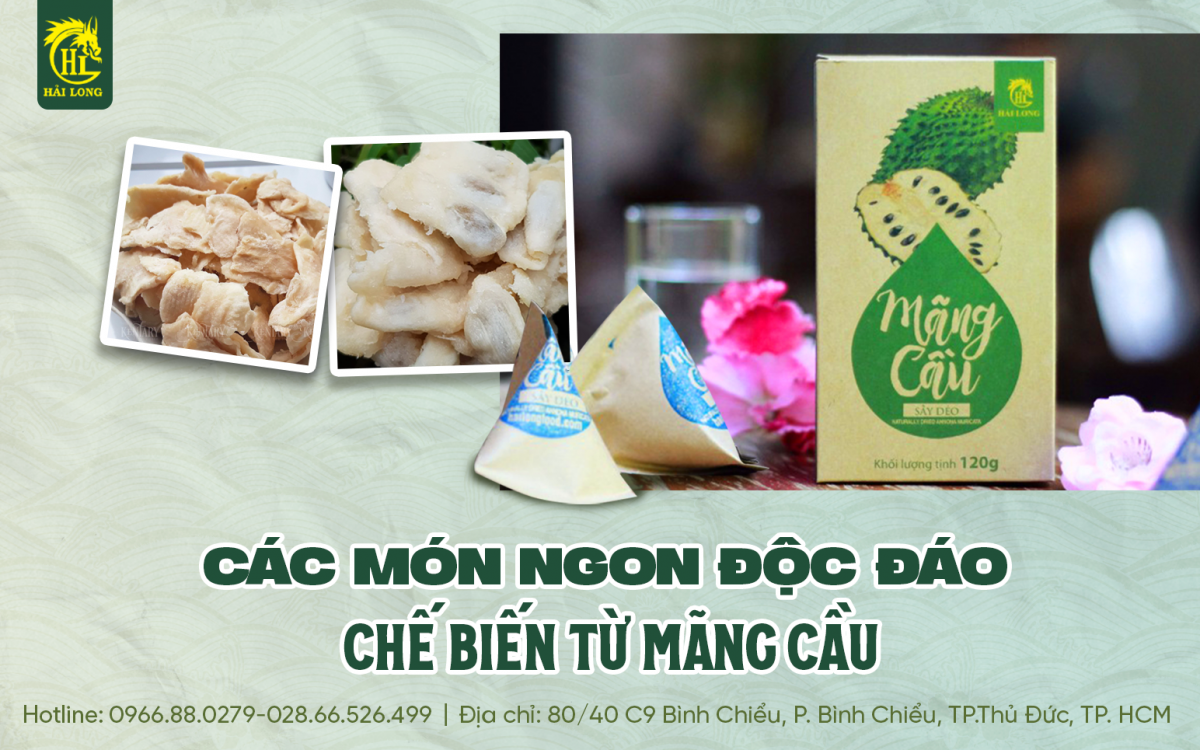 Các món ngon độc đáo chế biến từ mãng cầu