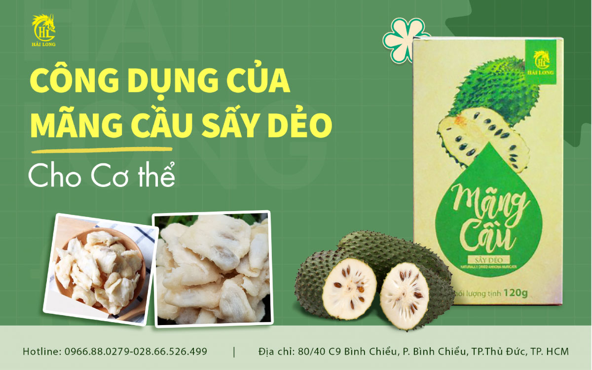 Công dụng của mãng cầu sấy dẻo cho cơ thể