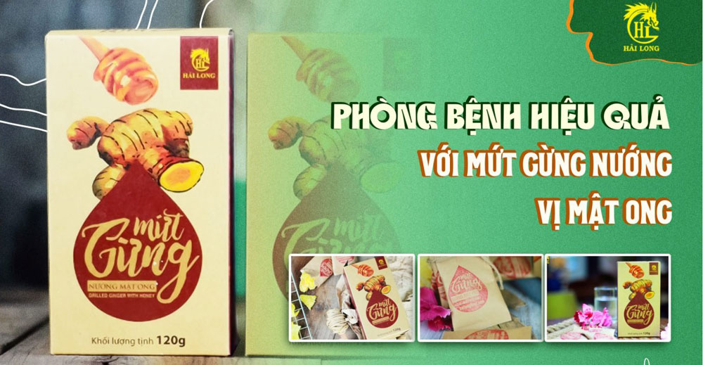 Phòng bệnh hiệu quả với mứt gừng nướng vị mật ong