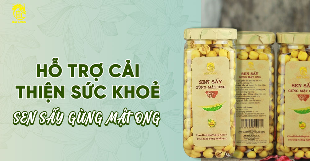 Sen sấy gừng mật ong hỗ trợ cải thiện sức khỏe